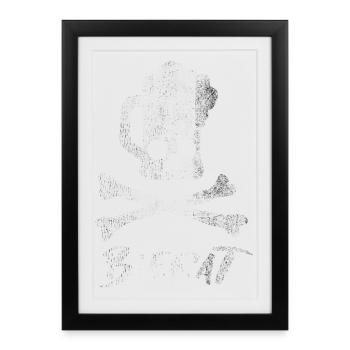 Bierat. Bier und Pirat in Einem! - Gerahmtes Poster (27 × 37 cm) - Schwarz - Vorne
