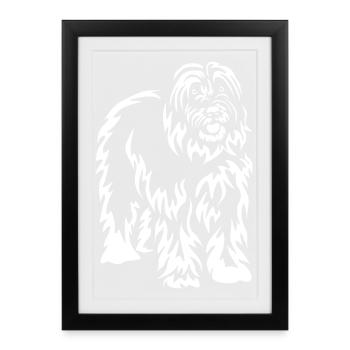 Gos d'Atura Catala "Black Edition" - Gerahmtes Poster (27 × 37 cm) - Schwarz - Vorne