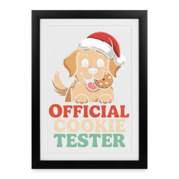 Christmas Dog Humor - Framed poster (27 × 37 cm) - black - Front