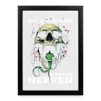 Je ne suis pas pour les âmes sensibles - Affiche encadrée (27 × 37 cm) - noir - Devant