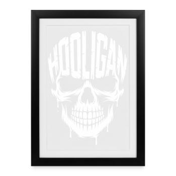 Hooligan - Sport Ultra Tee - Framed poster (27 × 37 cm) - black - Front