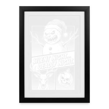 Silent Night Deadly Night Horror - Framed poster (27 × 37 cm) - black - Front