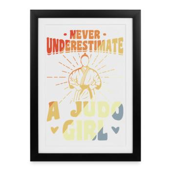 Judo Girls - Framed poster (27 × 37 cm) - black - Front