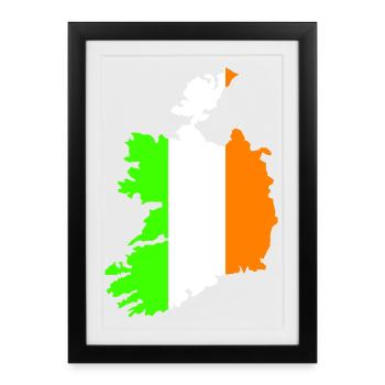 Pays d’Irlande - Affiche encadrée (27 × 37 cm) - noir - Devant