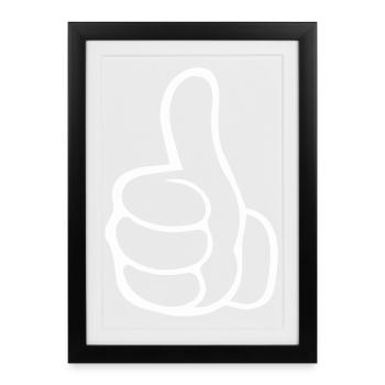 like hand - Framed poster (27 × 37 cm) - black - Front