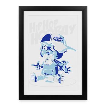 Baby Hip Hop - Framed poster (27 × 37 cm) - black - Front