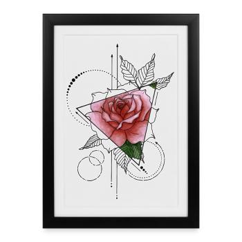 tattoo - Gerahmtes Poster (27 × 37 cm) - Schwarz - Vorne