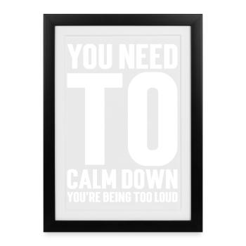 Motivating Message of Serenity - Framed poster (27 × 37 cm) - black - Front