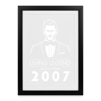 18. Geburtstag Living Legend (GAND) depuis 11/2007 - Affiche encadrée (27 × 37 cm) - noir - Devant