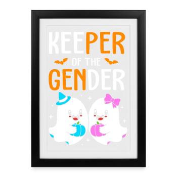 Révélation du sexe d’Halloween - Affiche encadrée (27 × 37 cm) - noir - Devant