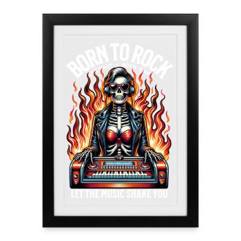 Rock and Roll Always and Forever Rockabilly 2025 - Framed poster (27 × 37 cm) - black - Front