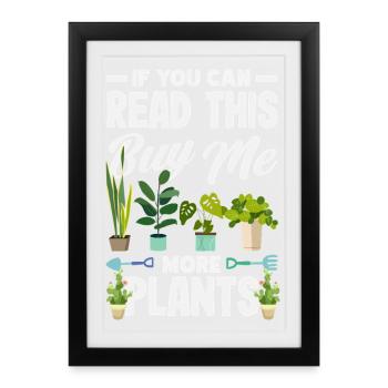 Garden & Plant Lovers Gifts - Framed poster (27 × 37 cm) - black - Front