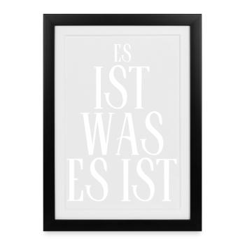C’est comme ça – le design minimaliste - Affiche encadrée (27 × 37 cm) - noir - Devant