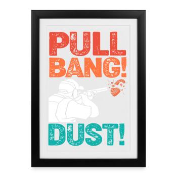 Clay pigeons - Framed poster (27 × 37 cm) - black - Front