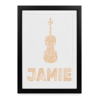 Jamie dans le rôle de l’alto - Affiche encadrée (27 × 37 cm) - noir - Devant