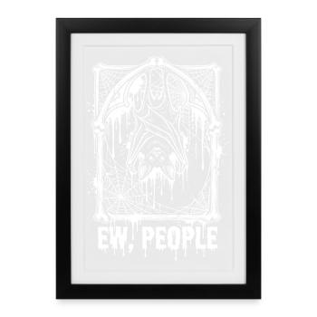 Ew, les gens Bat Gothic - Affiche encadrée (27 × 37 cm) - noir - Devant