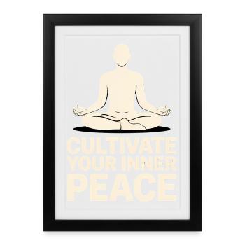 Qigong Tai Chi - Framed poster (27 × 37 cm) - black - Front