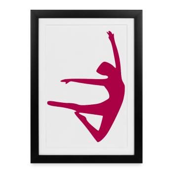 Danse - Affiche encadrée (27 × 37 cm) - noir - Devant