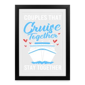 Cruise Cruise Ship - Framed poster (27 × 37 cm) - black - Front