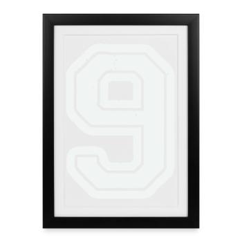 9 - Gerahmtes Poster (27 × 37 cm) - Schwarz - Vorne