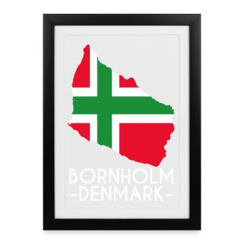 Bornholm Denmark - Framed poster (27 × 37 cm) - black - Front