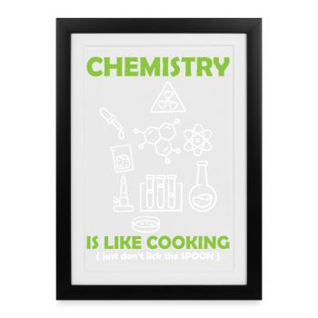 Chemistry Teacher Chemistry Chemist - Framed poster (27 × 37 cm) - black - Front