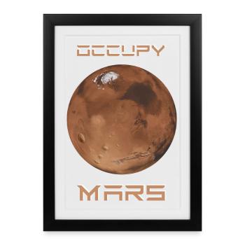 Occupy Mars - Affiche encadrée (27 × 37 cm) - noir - Devant