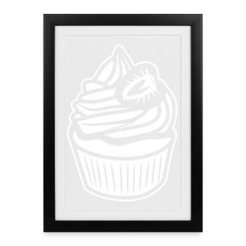 Cake Sketch - Framed poster (27 × 37 cm) - black - Front