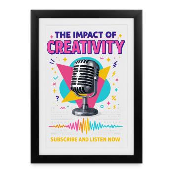 The power of creativity - Framed poster (27 × 37 cm) - black - Front
