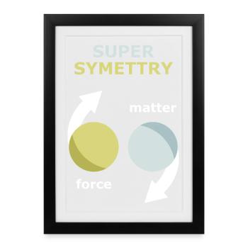 Theory of supersymmetry - Framed poster (27 × 37 cm) - black - Front