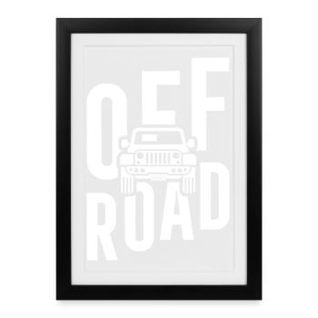 tout-terrain - Affiche encadrée (27 × 37 cm) - noir - Devant