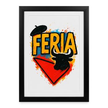Feria - Basque Country - Framed poster (27 × 37 cm) - black - Front