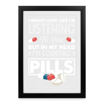 Pharmacist Pharmaceutical Technical - Framed poster (27 × 37 cm) - black - Front