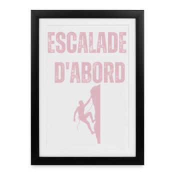 Escalation first - Framed poster (27 × 37 cm) - black - Front