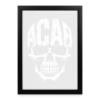 ACAB - Anti-Cops Unicorn Tee - Framed poster (27 × 37 cm) - black - Front