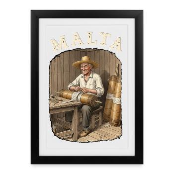 Malta Pyro Fireworks - Framed poster (27 × 37 cm) - black - Front