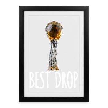Trichome Best Drop - Affiche encadrée (27 × 37 cm) - noir - Devant