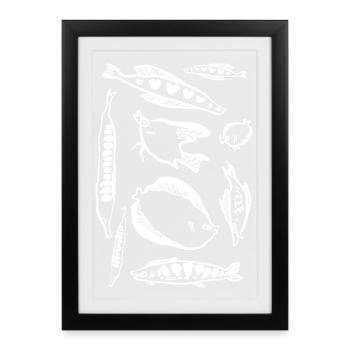 PISCES - Framed poster (27 × 37 cm) - black - Front