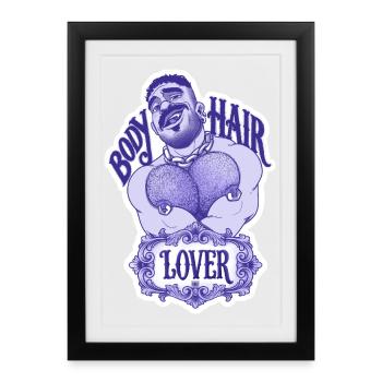 Hair Lovers - Framed poster (27 × 37 cm) - black - Front