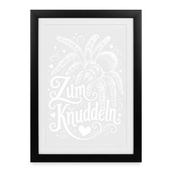 Vogelspinnen Fan - Gerahmtes Poster (27 × 37 cm) - Schwarz - Vorne
