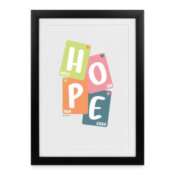Hope - Framed poster (27 × 37 cm) - black - Front