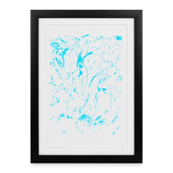 Chutullu - Lovecraft / Abstract Horror - Affiche encadrée (27 × 37 cm) - noir - Devant