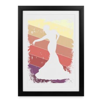 Danseuse - Affiche encadrée (27 × 37 cm) - noir - Devant