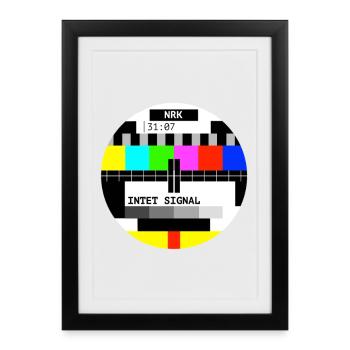 no signal - Framed poster (27 × 37 cm) - black - Front