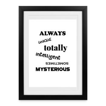 Autisme - Affiche encadrée (27 × 37 cm) - noir - Devant