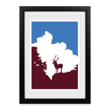 Hirschsprung crazy - Framed poster (27 × 37 cm) - black - Front