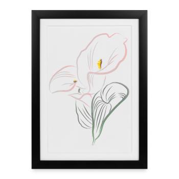 CALLA mix cold - Framed poster (27 × 37 cm) - black - Front