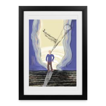 Beyond the Horizon A Cosmic Odyssey - Framed poster (27 × 37 cm) - black - Front
