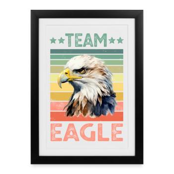 Aigle - Affiche encadrée (27 × 37 cm) - noir - Devant