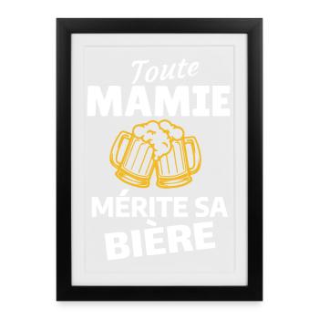 Humour et Fête de la Bière - Framed poster (27 × 37 cm) - black - Front